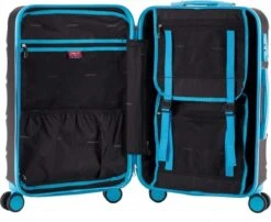 Decent Lumi Fix Handbagage Koffer - 55 Cm - Black/Blue -Bagage Kortingen Winkel 1200x982