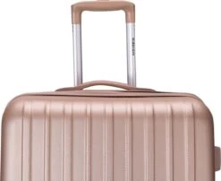 Decent Tranporto-One Handbagage Koffer 55 Cm - Zalmroze -Bagage Kortingen Winkel 1200x983 3