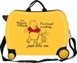 Disney Winnie The Pooh Kinderkoffer ABS Rol Zit Geel -Bagage Kortingen Winkel 1200x987