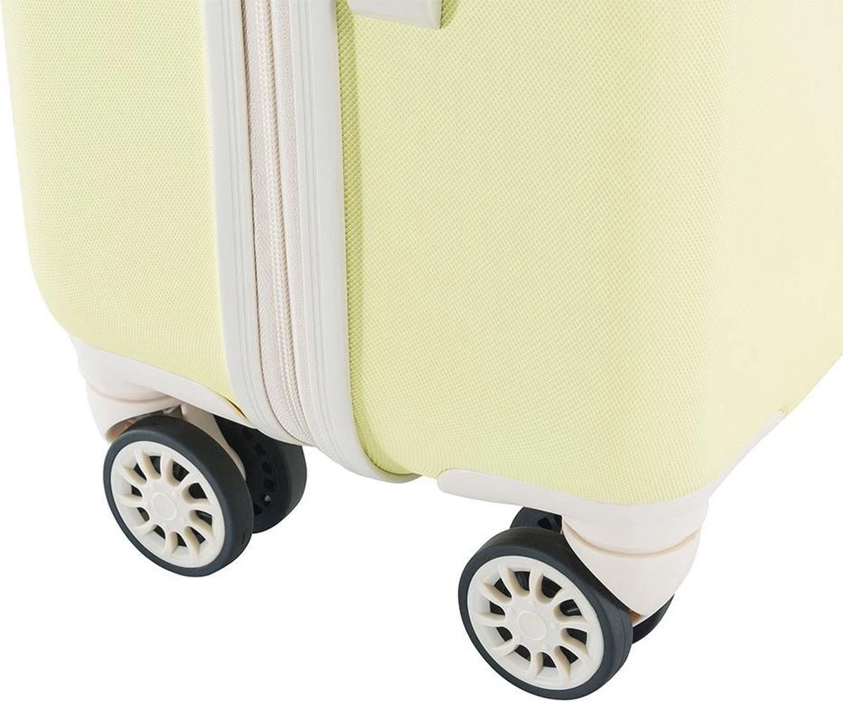 Decent Star Maxx Handbagage Koffer - 55 Cm - TSA Slot - Pastel Geel 9 Decent Star Maxx Handbagage Koffer - 55 Cm - TSA Slot - Pastel Geel - Afbeelding 7