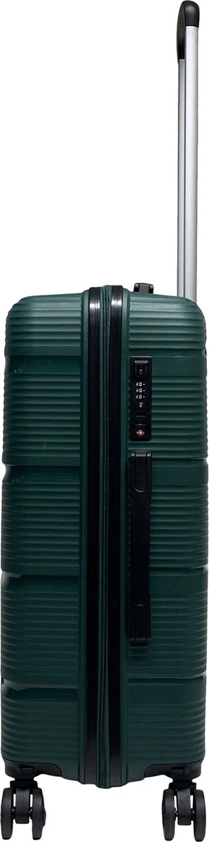 Benzi Izeda Middelgrote Koffer - 65 Cm - 65 Liter - Groen 4 Benzi Izeda Middelgrote Koffer - 65 Cm - 65 Liter - Groen - Afbeelding 2