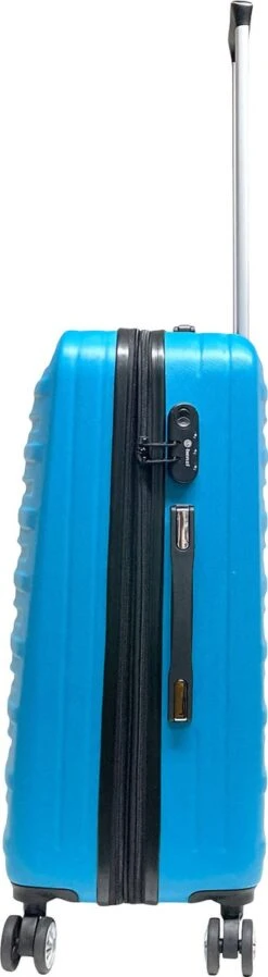 Benzi Leon Medium Reiskoffer 67 Cm - Exp - 65/74 Liter - Turquoise -Bagage Kortingen Winkel 330x1200