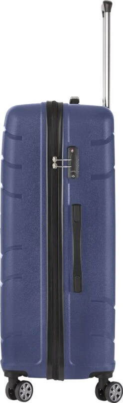 TravelZ Big Bars Reiskoffer 78 Cm Met Dubbele Wielen - Trolley Koffer Met TSA-slot - Blauw -Bagage Kortingen Winkel 367x1200 2