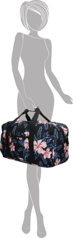 Enrico Benetti Capetown Sporttas/ Reistas - Donkere Bloem -Bagage Kortingen Winkel 368x1200 2