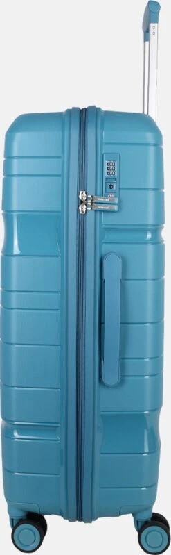 Decent ONE-CITY Large Koffer - 76 Cm - TSA Slot - Petrol -Bagage Kortingen Winkel 371x1200