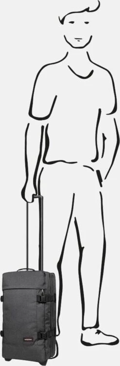 Eastpak TRANVERZ S Reiskoffer, Handbagage (51 X 32.5 X 23 Cm) - Black Denim 17 Eastpak TRANVERZ S Reiskoffer, Handbagage (51 X 32.5 X 23 Cm) - Black Denim -Bagage Kortingen Winkel 395x1200 1