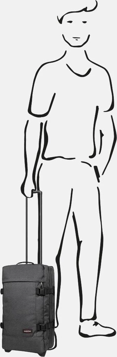 Eastpak TRANVERZ S Reiskoffer, Handbagage (51 X 32.5 X 23 Cm) - Black Denim 6 Eastpak TRANVERZ S Reiskoffer, Handbagage (51 X 32.5 X 23 Cm) - Black Denim - Afbeelding 4