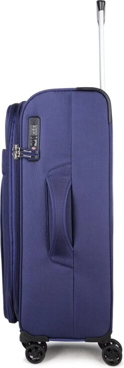 Decent D-Upright Handbagage Koffer - 55 Cm - TSA Slot - Donkerblauw -Bagage Kortingen Winkel 405x1200 4