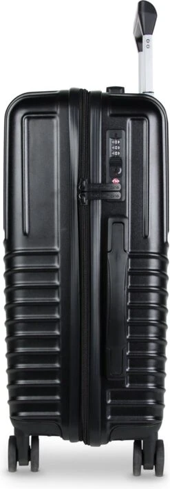 Merkloos Reiskoffer - 20 Inch - USB Aansluiting - Zwart - Handbagage -Bagage Kortingen Winkel 418x1200 4