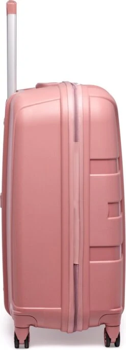 ©TROLLEYZ - Paris No.5 - Reiskoffer - 78cm Met TSA Slot - Dubbele Wielen - 360° Spinners - 100% Polypropyleen - Reiskoffer In Rose Blush -Bagage Kortingen Winkel 435x1200 6