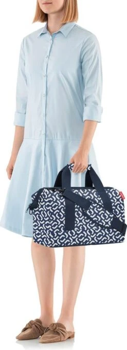 Reisenthel Allrounder M Reistas Sporttas - 18L - Signature Navy Blauw -Bagage Kortingen Winkel 435x1200 8