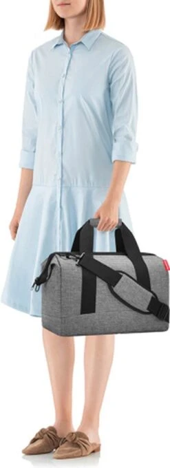 Reisenthel Allrounder M Reistas Sporttas - Maat M - 18L - Twist Silver Grijs -Bagage Kortingen Winkel 436x1200 4