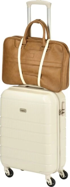 Princess Traveller Florence - Handbagagekoffer Met Strap - Crème - S - 55cm -Bagage Kortingen Winkel 451x1200 4