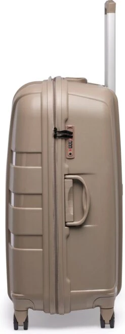 ©TROLLEYZ - Paris No.5 - Reiskoffer - 69cm Met TSA Slot - Dubbele Wielen - 360° Spinners - 100% Polypropyleen - Reiskoffer In Pearl Sand -Bagage Kortingen Winkel 452x1200 1