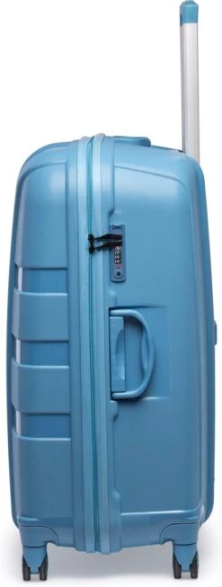 ©TROLLEYZ - Paris No.5 - Reiskoffer - 78cm Met TSA Slot - Dubbele Wielen - 360° Spinners - 100% Polypropyleen - Reiskoffer In Ice Blue 28 ©TROLLEYZ - Paris No.5 - Reiskoffer - 78cm Met TSA Slot - Dubbele Wielen - 360° Spinners - 100% Polypropyleen - Reiskoffer In Ice Blue -Bagage Kortingen Winkel 454x1200 4