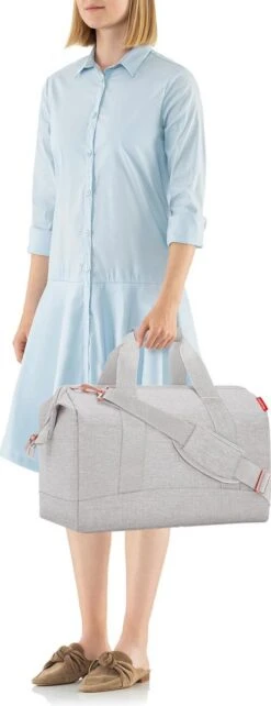 Reisenthel Allrounder L Reistas Sporttas - 30L - Twist Sky Rose Grijs -Bagage Kortingen Winkel 462x1200 7