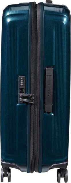 Samsonite Reiskoffer - Nuon Spinner 69/25 Exp (Medium) Metallic Dark Blue -Bagage Kortingen Winkel 468x1200 12