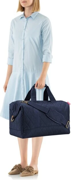 Reisenthel Allrounder L Reistas Sporttas - 30L - Rhombus Midnight Gold Blauw 17 Reisenthel Allrounder L Reistas Sporttas - 30L - Rhombus Midnight Gold Blauw -Bagage Kortingen Winkel 476x1200 7