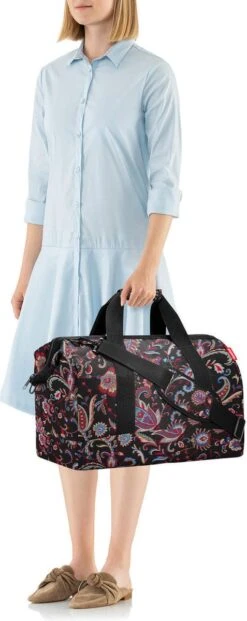 Reisenthel Allrounder L Reistas Sporttas - 30L - Paisley Zwart -Bagage Kortingen Winkel 477x1200 6