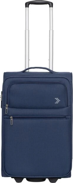 Travelbags Handbagage Zachte Koffer / Trolley / Reiskoffer - The Base - 55 Cm - Blauw -Bagage Kortingen Winkel 478x1200