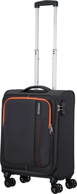 American Tourister Reiskoffer - Sea Seeker Spinner 55cm (Handbagage)- Charcoal Grey -Bagage Kortingen Winkel 479x1200 1