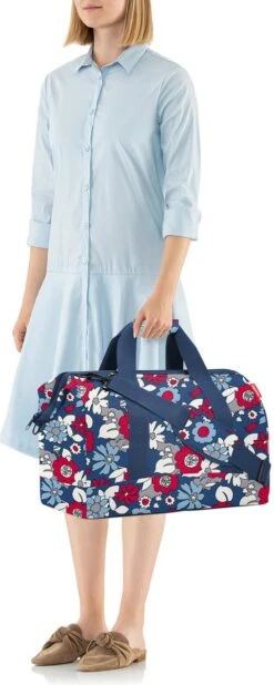 Reisenthel Allrounder L Reistas Sporttas - 30L - Florist Indigo Blauw -Bagage Kortingen Winkel 480x1200 7