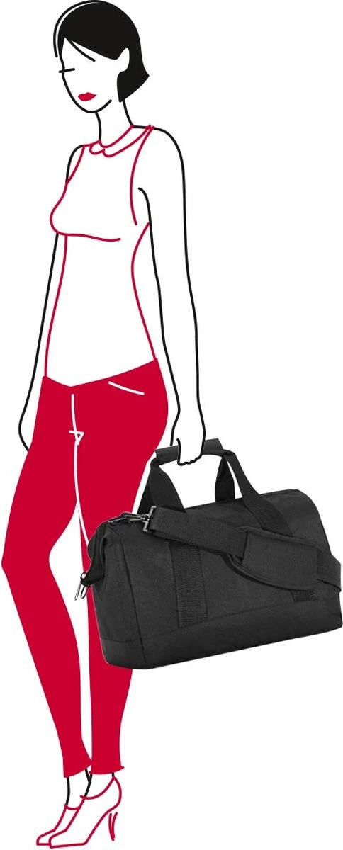 Reisenthel Allrounder M Reistas Sporttas - Maat M - 18L - Zwart 5 Reisenthel Allrounder M Reistas Sporttas - Maat M - 18L - Zwart - Afbeelding 3