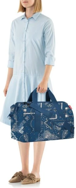 Reisenthel Allrounder L Reistas Sporttas - 30L - Bandana Frame Blauw 10 Reisenthel Allrounder L Reistas Sporttas - 30L - Bandana Frame Blauw -Bagage Kortingen Winkel 484x1200 9