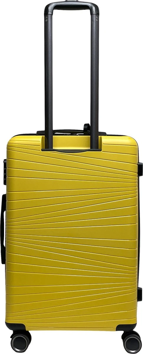 Benzi Barco Middelgrote Koffer - 65 Cm - 65 Liter - Geel 5 Benzi Barco Middelgrote Koffer - 65 Cm - 65 Liter - Geel - Afbeelding 3