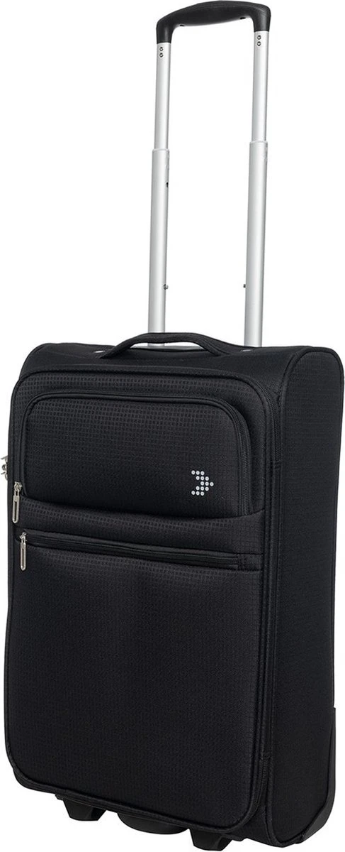 Travelbags Handbagage Zachte Koffer / Trolley / Reiskoffer - The Base - 55 Cm - Zwart 7 Travelbags Handbagage Zachte Koffer / Trolley / Reiskoffer - The Base - 55 Cm - Zwart - Afbeelding 5