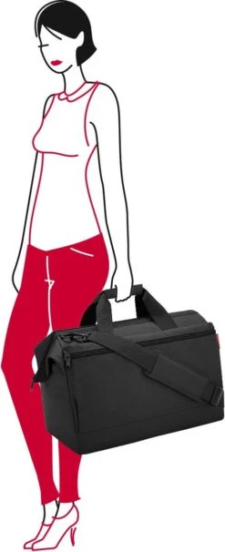 Reisenthel Allrounder L Pocket Reistas - 32L - Zwart -Bagage Kortingen Winkel 489x1200 4