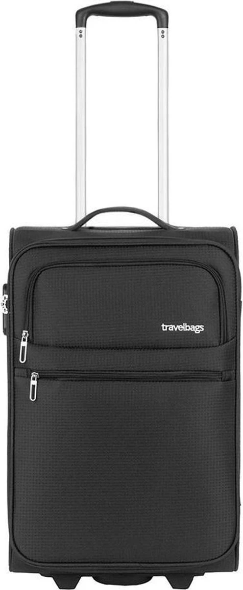 Travelbags Handbagage Zachte Koffer / Trolley / Reiskoffer - The Base - 55 Cm - Zwart 3 Travelbags Handbagage Zachte Koffer / Trolley / Reiskoffer - The Base - 55 Cm - Zwart