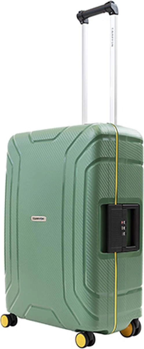 CarryOn Steward TSA Reiskoffer - 65cm Trolley Met Kliksloten - Dubbele Wielen - Groen 3 CarryOn Steward TSA Reiskoffer - 65cm Trolley Met Kliksloten - Dubbele Wielen - Groen