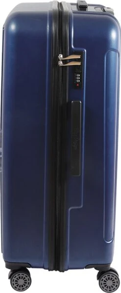 Handbagage Koffer 22"- Reiskoffer Met Wielen - Handbagage Trolley -Harde Reiskoffer- Trolley Met Gevoerde Binnekant- Marineblauw -Bagage Kortingen Winkel 499x1200 2