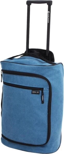 Norländer Lyon Canvas Trolley Trolleytas Blauw -Bagage Kortingen Winkel 504x1200 2