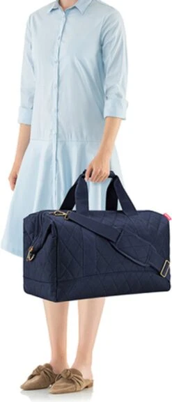 Reisenthel Allrounder L Reistas Sporttas - 30L - Rhombus Midnight Gold Blauw 19 Reisenthel Allrounder L Reistas Sporttas - 30L - Rhombus Midnight Gold Blauw -Bagage Kortingen Winkel 514x1200 4