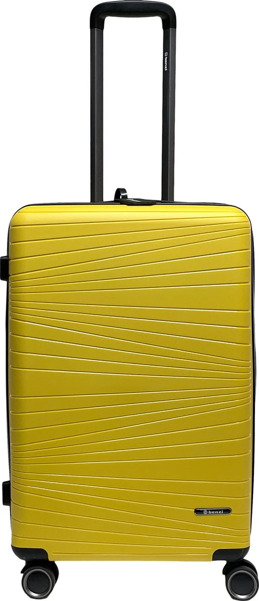 Benzi Barco Middelgrote Koffer - 65 Cm - 65 Liter - Geel 6 Benzi Barco Middelgrote Koffer - 65 Cm - 65 Liter - Geel - Afbeelding 4