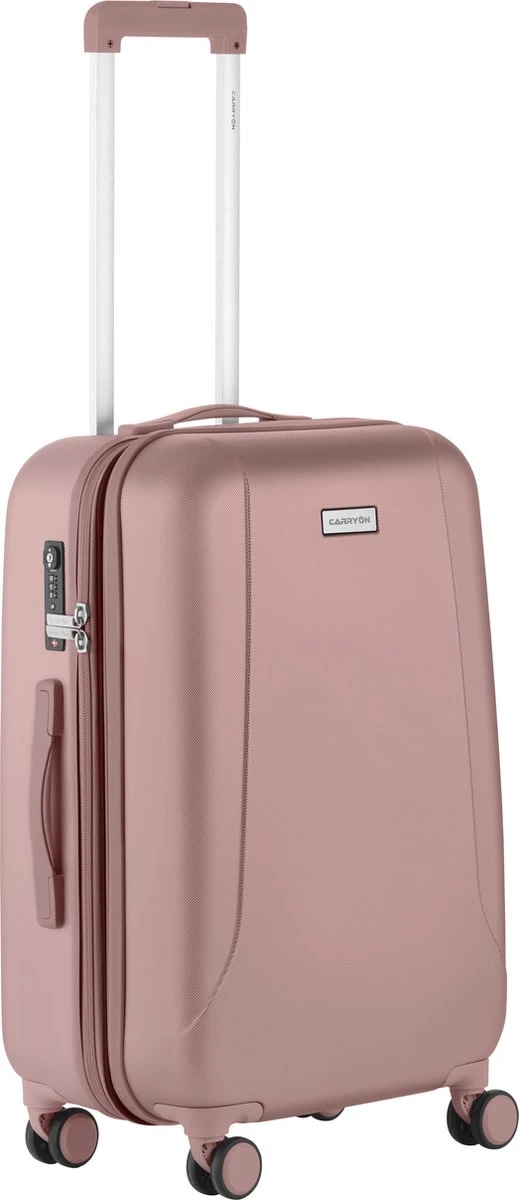 CarryOn Skyhopper Reiskoffer - 68.5cm TSA Trolley Met Expander En OKOBAN - Roze 3 CarryOn Skyhopper Reiskoffer - 68.5cm TSA Trolley Met Expander En OKOBAN - Roze
