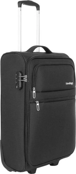 Travelbags Handbagage Zachte Koffer / Trolley / Reiskoffer - The Base - 55 Cm - Zwart 24 Travelbags Handbagage Zachte Koffer / Trolley / Reiskoffer - The Base - 55 Cm - Zwart -Bagage Kortingen Winkel 526x1200 1
