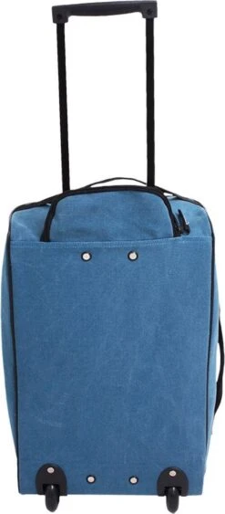 Norländer Lyon Canvas Trolley Trolleytas Blauw -Bagage Kortingen Winkel 526x1200 4