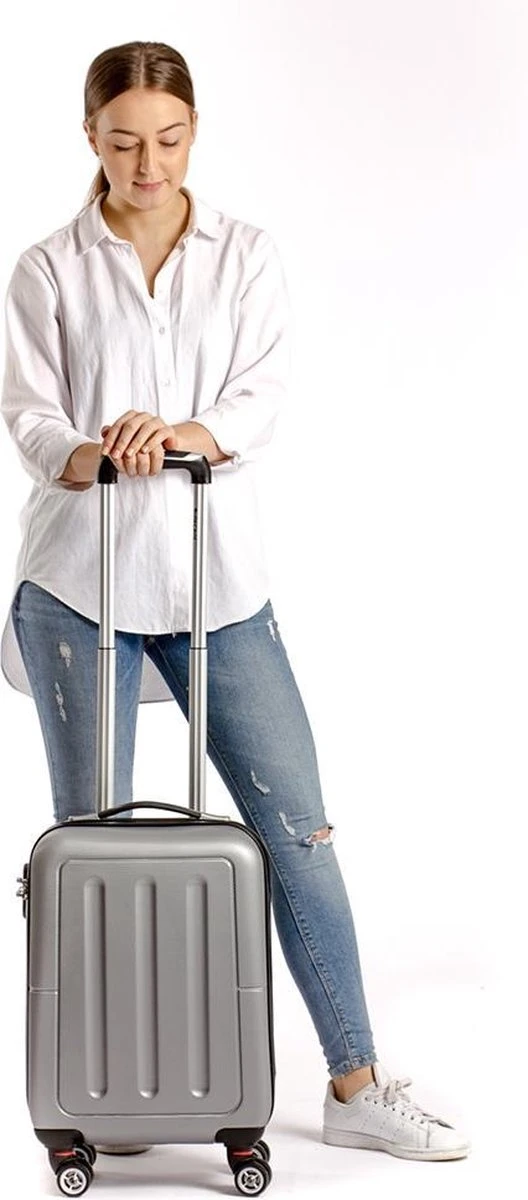 Decent Handbagage Koffer / Trolley / Reiskoffer - 50 Cm - 32 Liter - ABS - Neon-Fix - Roze 10 Decent Handbagage Koffer / Trolley / Reiskoffer - 50 Cm - 32 Liter - ABS - Neon-Fix - Roze - Afbeelding 8