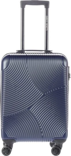 Enrico Benetti Louisville 39040 Handbagage Koffer Hardcase ABS - Donkerblauw