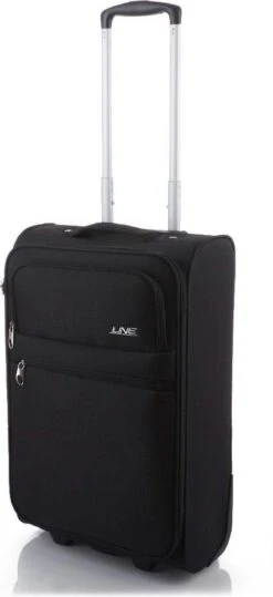 Line Brick Cabin Trolley 2 Wheel 55 Black -Bagage Kortingen Winkel 550x1200