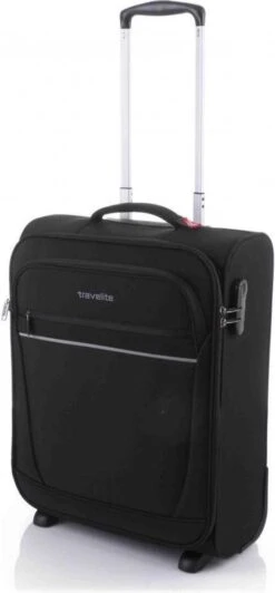 Travelite Cabin 2 Wheel Trolley Black -Bagage Kortingen Winkel 557x1200