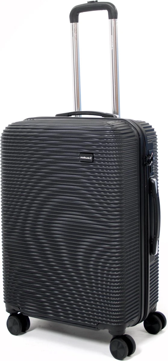 AttitudeZ Air-Z Reiskoffer Medium Zwart 67cm - TSA-slot 3 AttitudeZ Air-Z Reiskoffer Medium Zwart 67cm - TSA-slot
