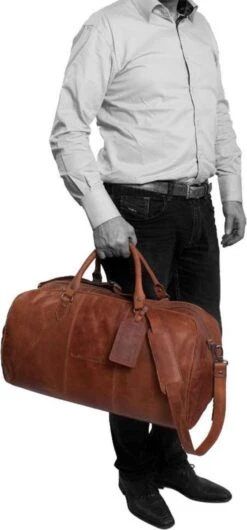 Chesterfield Leren Reistas / Weekendtas William - 40 Liter - Cognac 30 Chesterfield Leren Reistas / Weekendtas William - 40 Liter - Cognac -Bagage Kortingen Winkel 559x1200 7