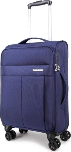 Decent D-Upright Handbagage Koffer - 55 Cm - TSA Slot - Donkerblauw -Bagage Kortingen Winkel 562x1200 1