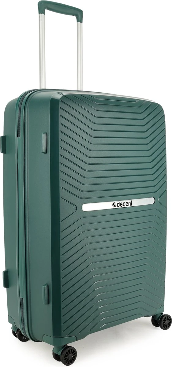 Decent CROSS-ONE PP Trolley 76 Cm - 94 Liter - TSA Slot - Darkgreen 4 Decent CROSS-ONE PP Trolley 76 Cm - 94 Liter - TSA Slot - Darkgreen - Afbeelding 2