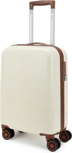 Decent Retro Handbagage Koffer 55 Cm White -Bagage Kortingen Winkel 563x1200 1