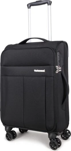 Decent D-Upright Handbagage Koffer - 55 Cm - TSA Slot - Zwart -Bagage Kortingen Winkel 565x1200 4